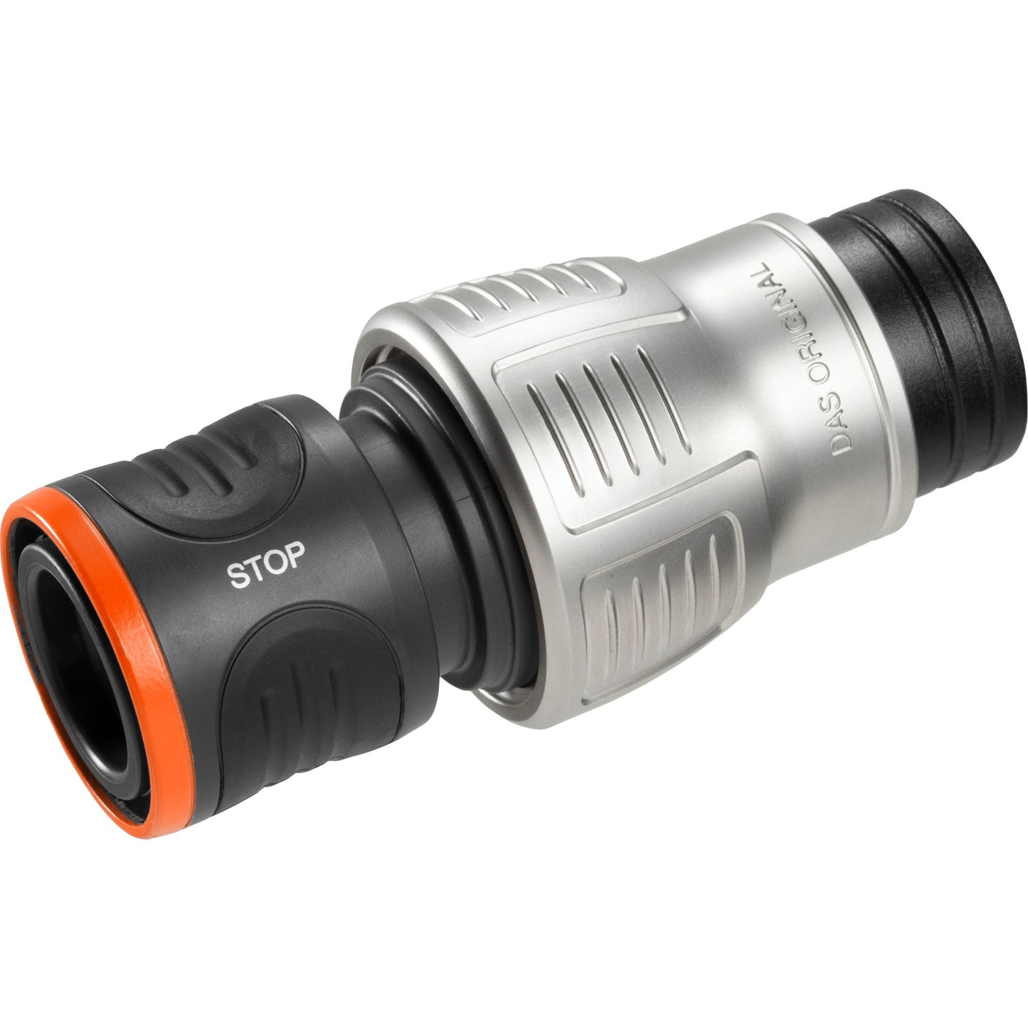 GARDENA premium waterstop 19 mm (3 4 ) slangstuk (grijs zilver, 18254-20)