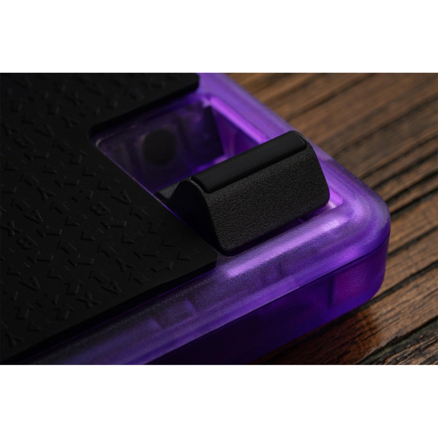 8BitDo arcade controller - transparent purple signature edition (paars transparant, 2.4 ghz bluetooth usb, nintendo switch 1 + 2, pc)