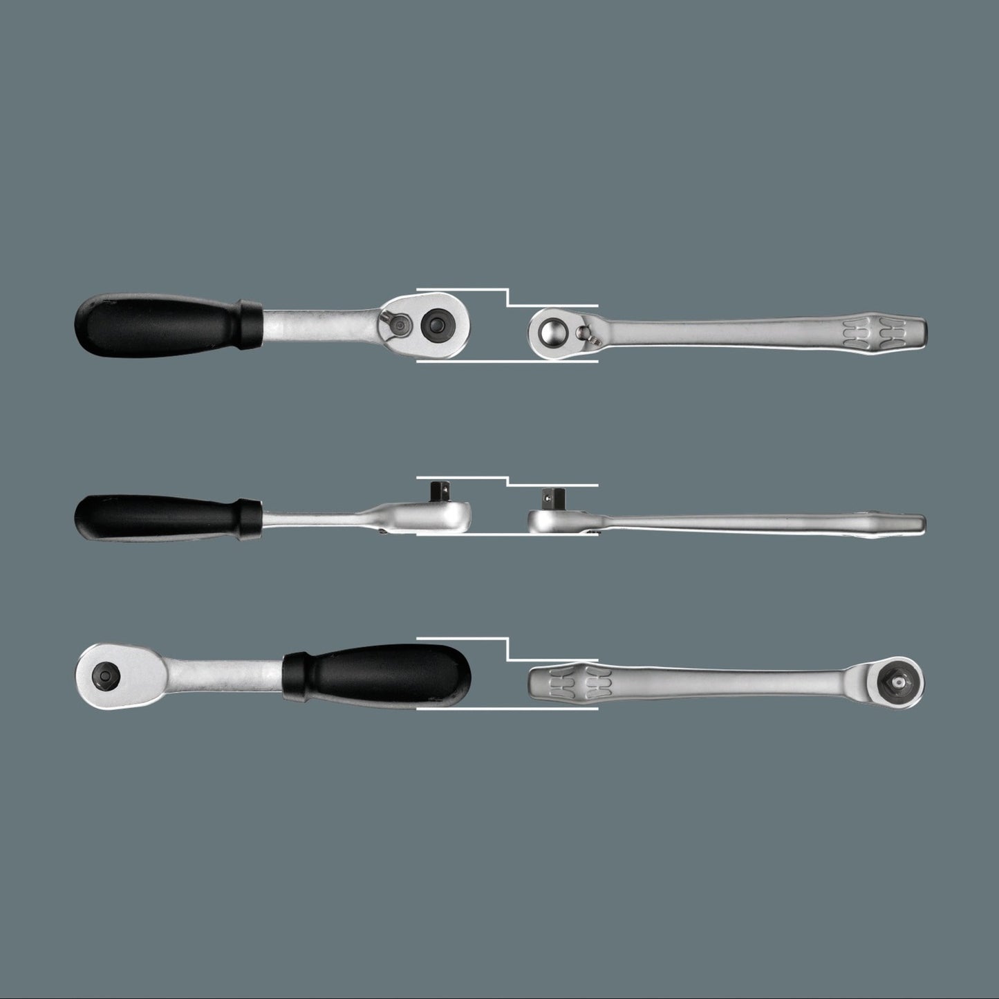 Wera 8100 sb 11 zyklop metalen ratelset, 3 8 gereedschapsset (zwart groen, 29-delig, volledig metalen ratel met vierkantaandrijving)