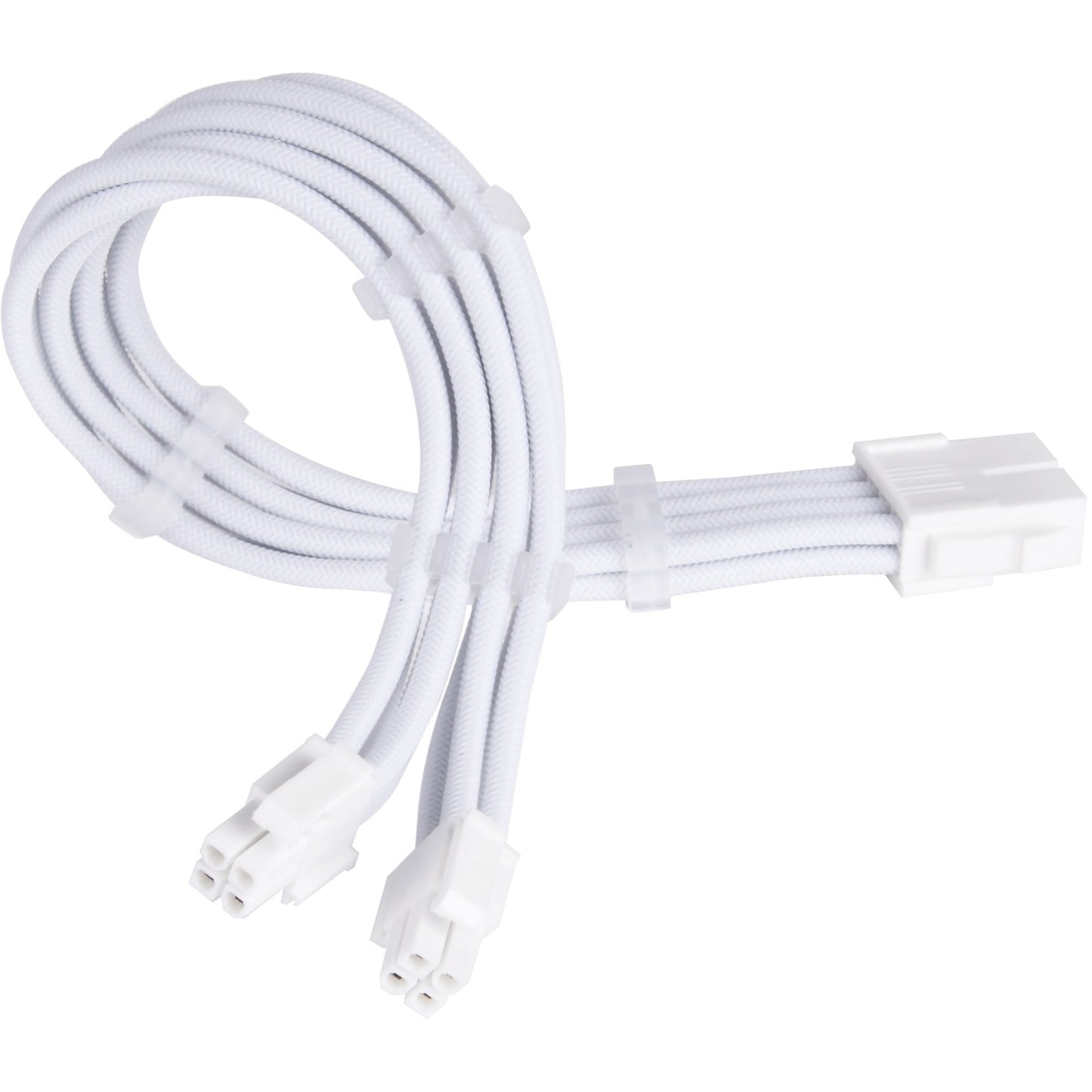SilverStone sst-pp07e-eps8w-v2, eps 12v 8pin (4+4) verlengkabel (wit, 30 centimeter)