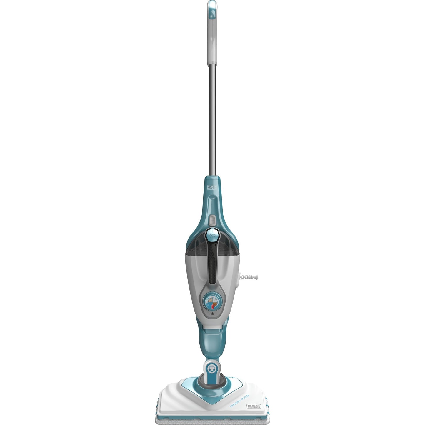 BLACK+DECKER 1600w steam-mop bhsm1615dam-qs stoomreiniger (wit blauw, incl. steamitt, deltavoet en 17 accessoires)