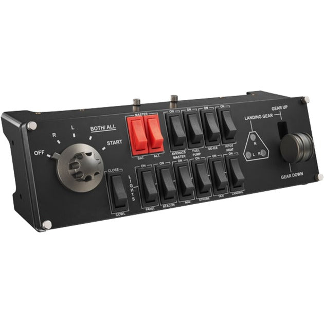 Logitech G saitek pro flight switch panel instrumentenpaneel (zwart, pc)
