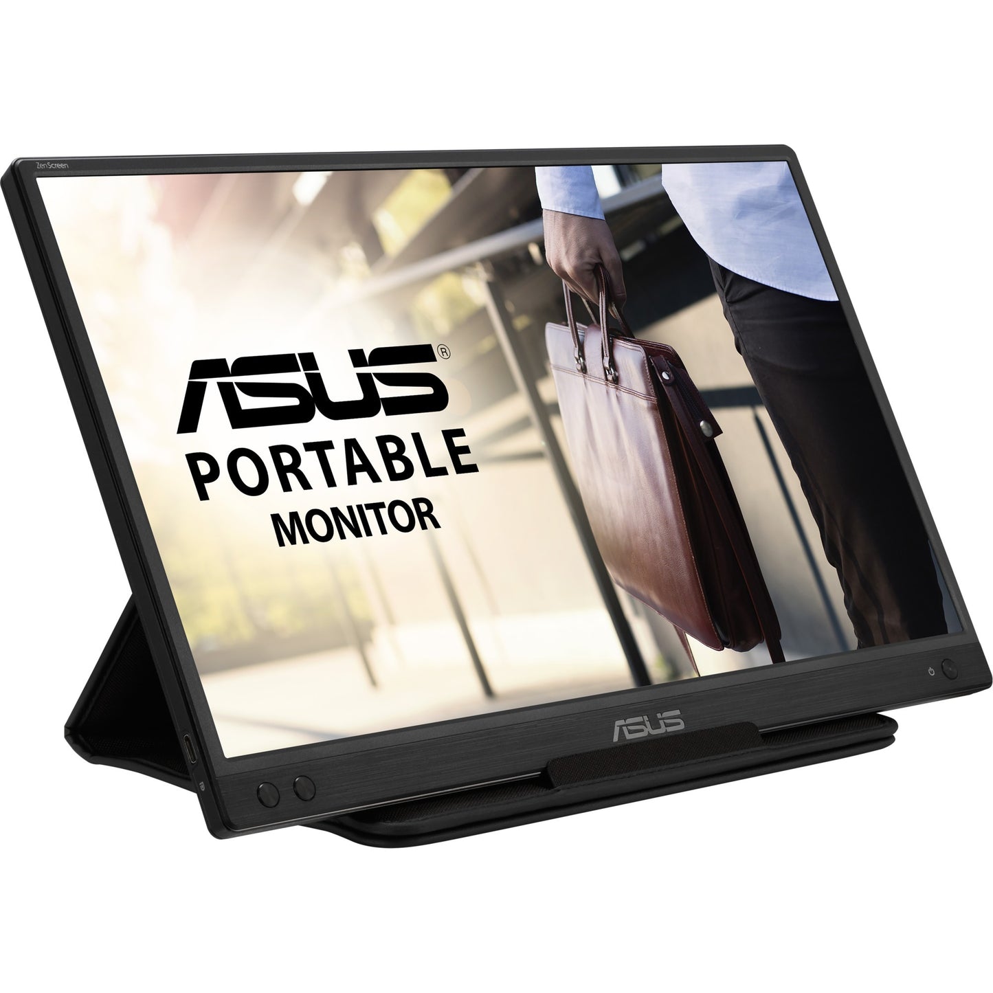 ASUS zenscreen mb166c 16 monitor (zwart, 1x usb-c)