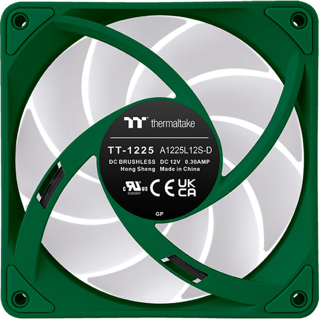 Thermaltake ct120 ex argb sync pc cooling fan racing green (3-fan pack) case fans (groen, 3 stuks, 120 x 120 x 25 mm, pwm)