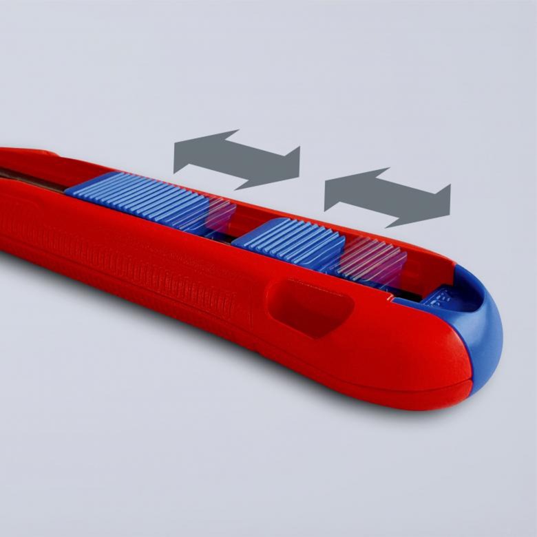 KNIPEX cutix universele mes stanleymes (rood blauw, incl. 2 mesbladen)