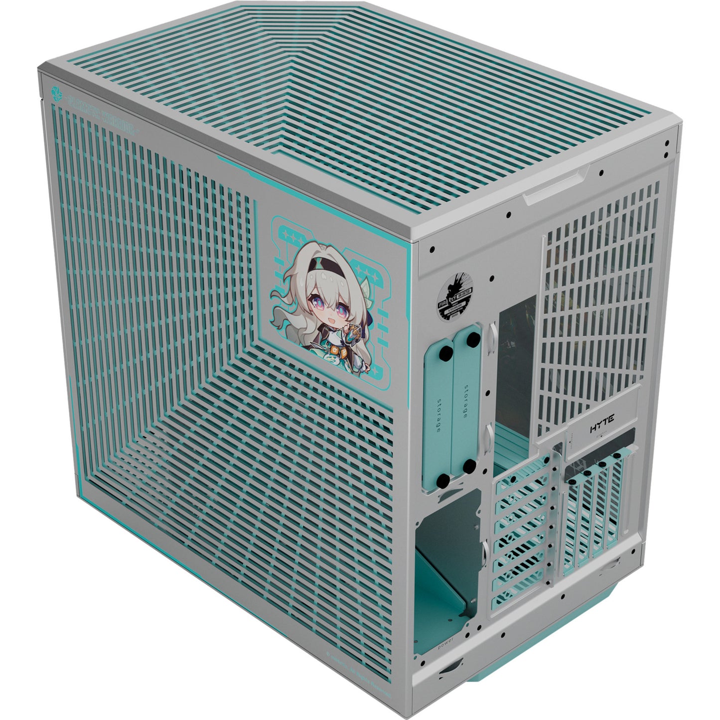 HYTE y70 firefly edition midi tower behuizing (2x usb-a | 1x usb-c | tempered glass)
