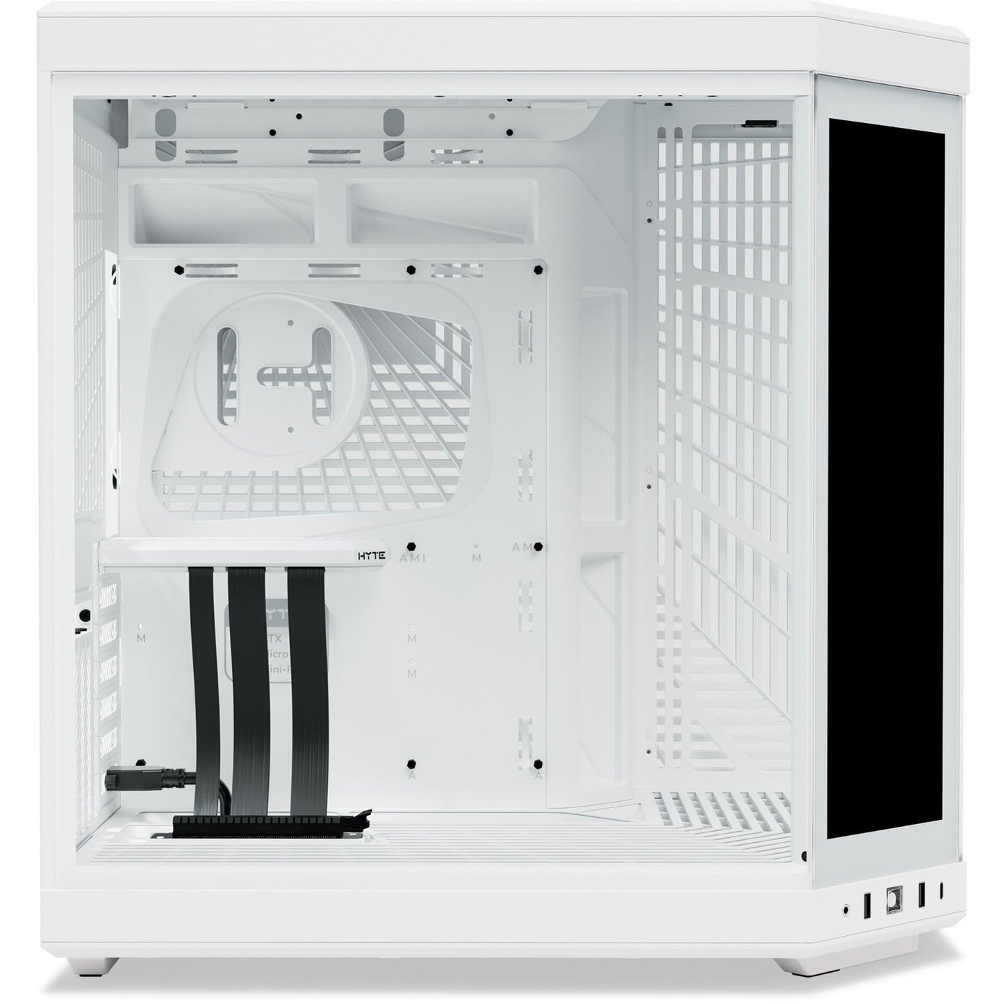 HYTE y70 touch infinite midi tower behuizing (wit | 2x usb-a | 1x usb-c | tempered glass)