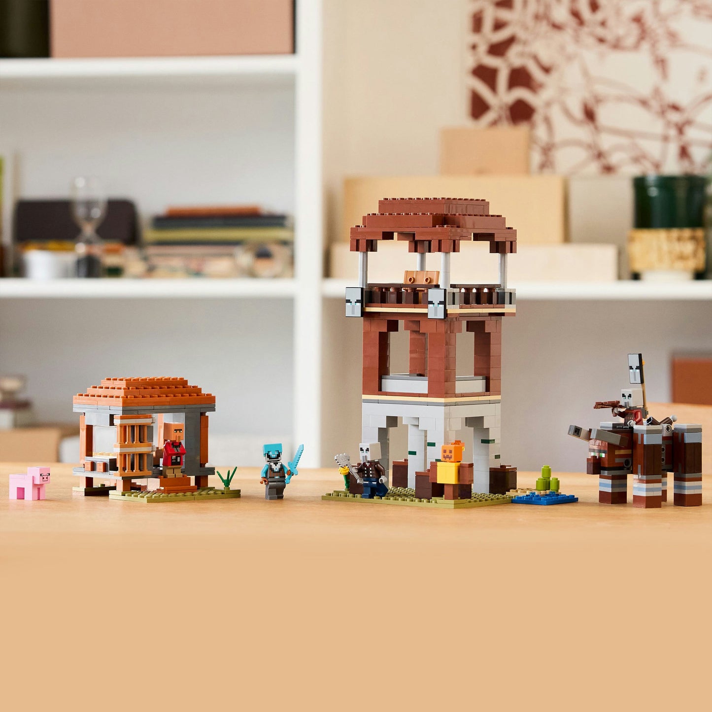 LEGO minecraft 21278 de plunderaar buitenpost en verwoester