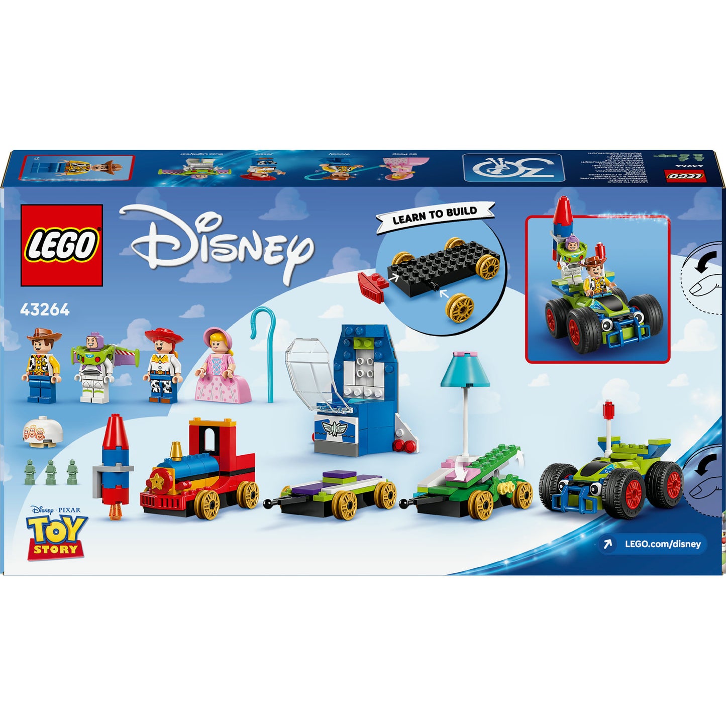 LEGO disney 43264 toy story celebration train rc car