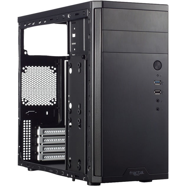 Fractal Design core 1100 mini tower behuizing (zwart | 2x usb-a)