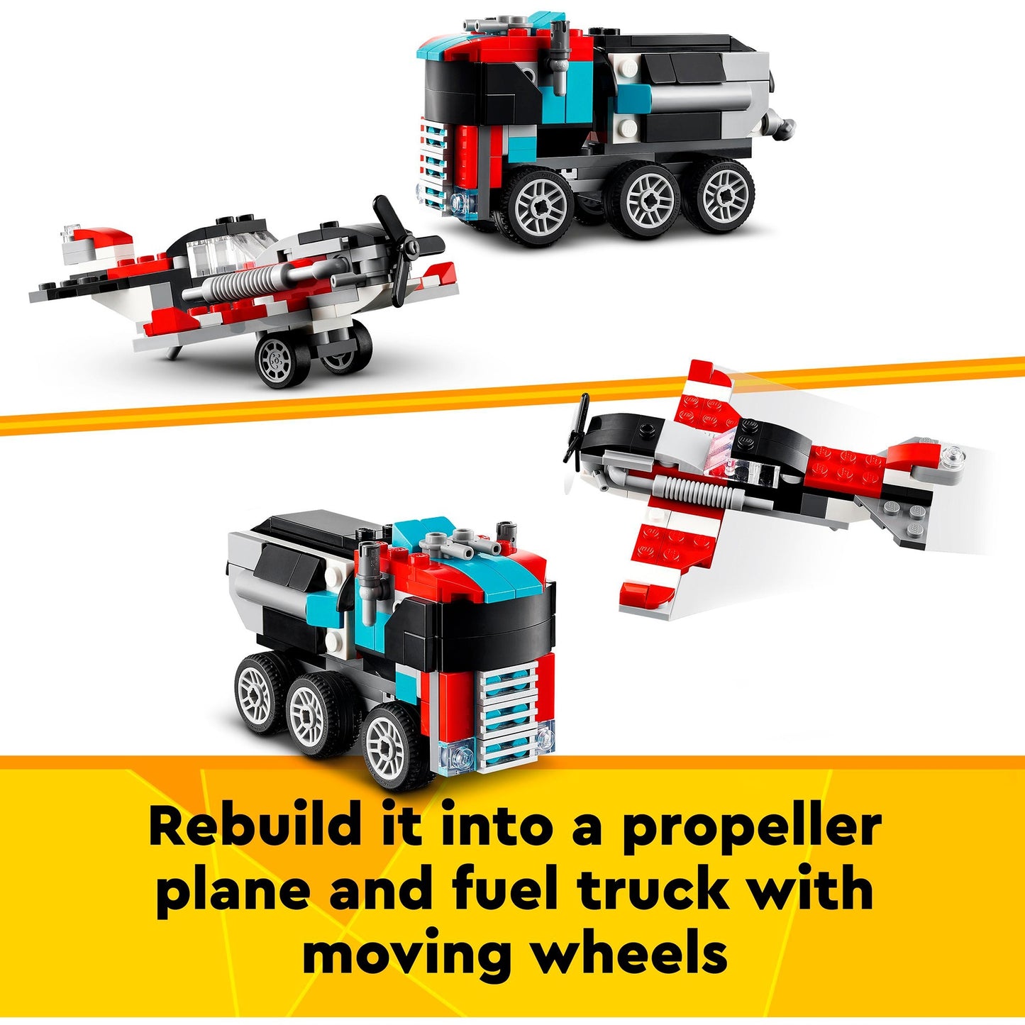 LEGO creator 31146 truck met helikopter
