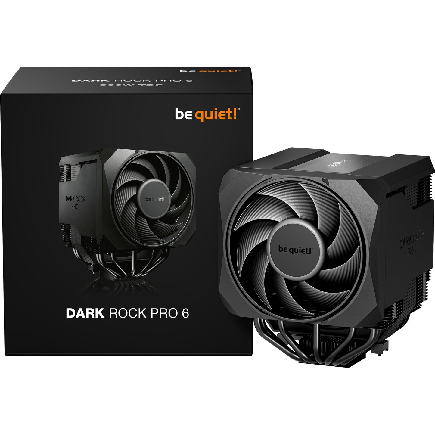 Be Quiet! dark rock pro 6 cpu-koeler (zwart, 4-pins pwm fan-connector)