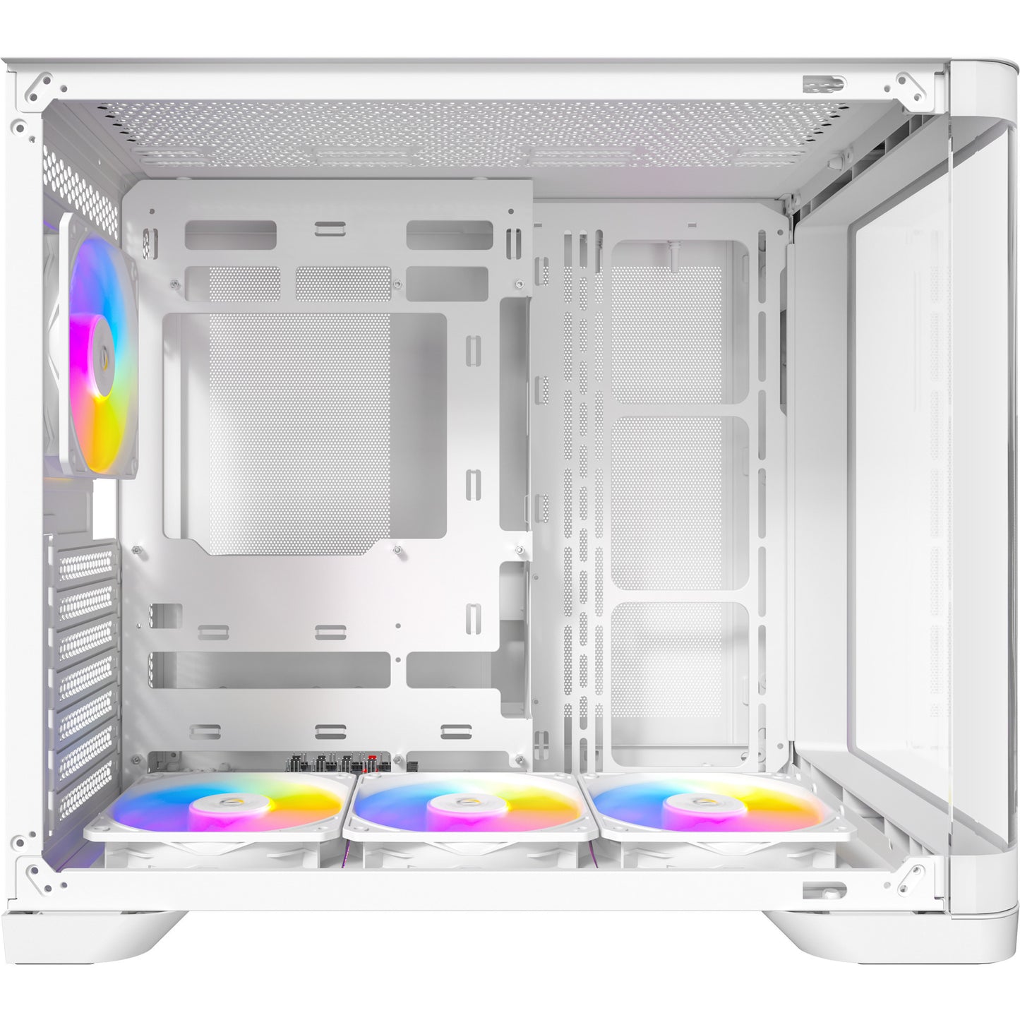 Antec c5 curve argb midi tower behuizing (wit | 2x usb-a | 1x usb-c | tempered glass)