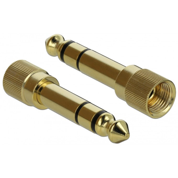 DeLOCK stereo jack 3,5 mm 3-pin male > female verlengkabel (zwart, 0,5 meter)