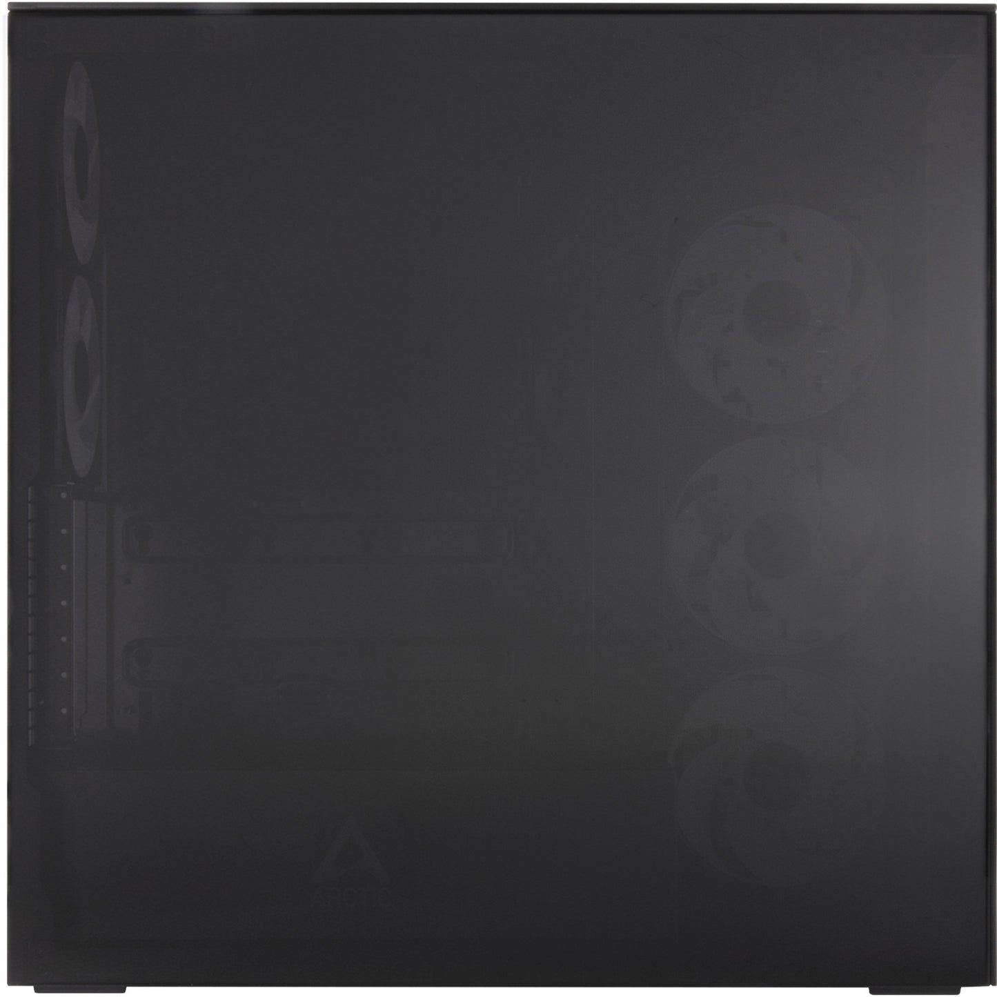 ARCTIC xtender midi tower behuizing (zwart (mat) | 2x usb-a | 1x usb-c | rgb | tempered glass)