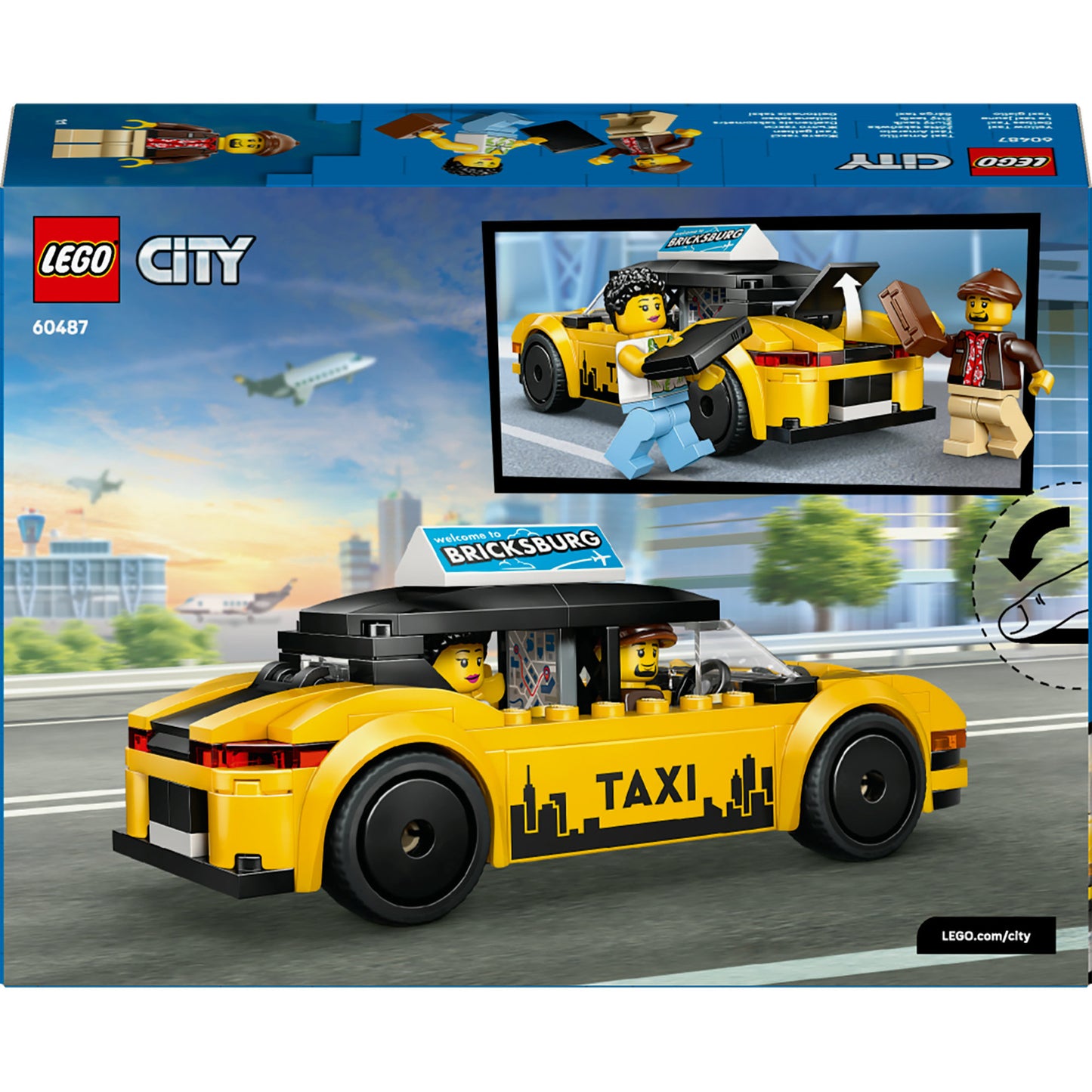 LEGO city 60487 gele taxi