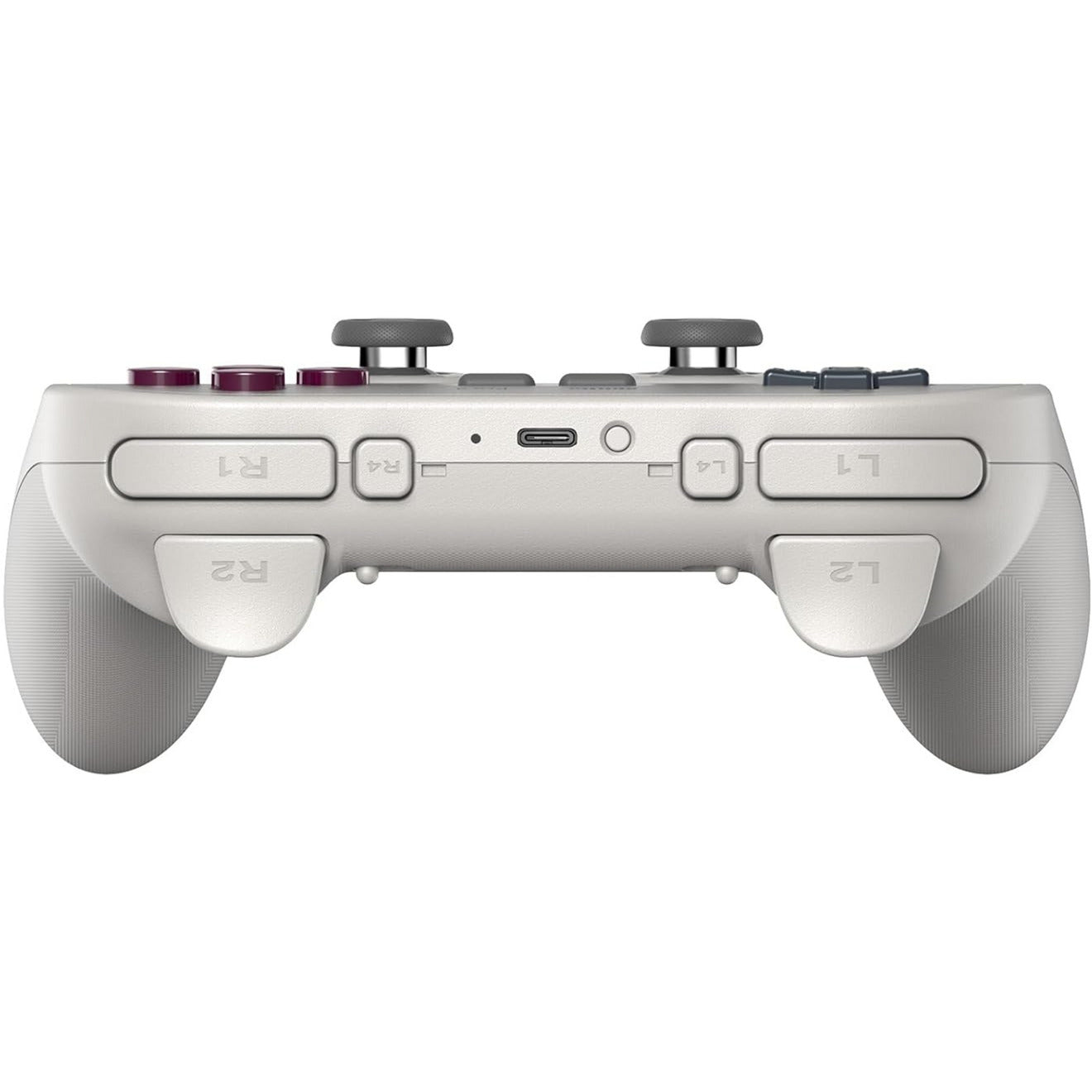 8BitDo pro 3 bluetooth gamepad (lichtgrijs rood, switch 1 2, pc, android, 2.4 ghz bluetooth usb)
