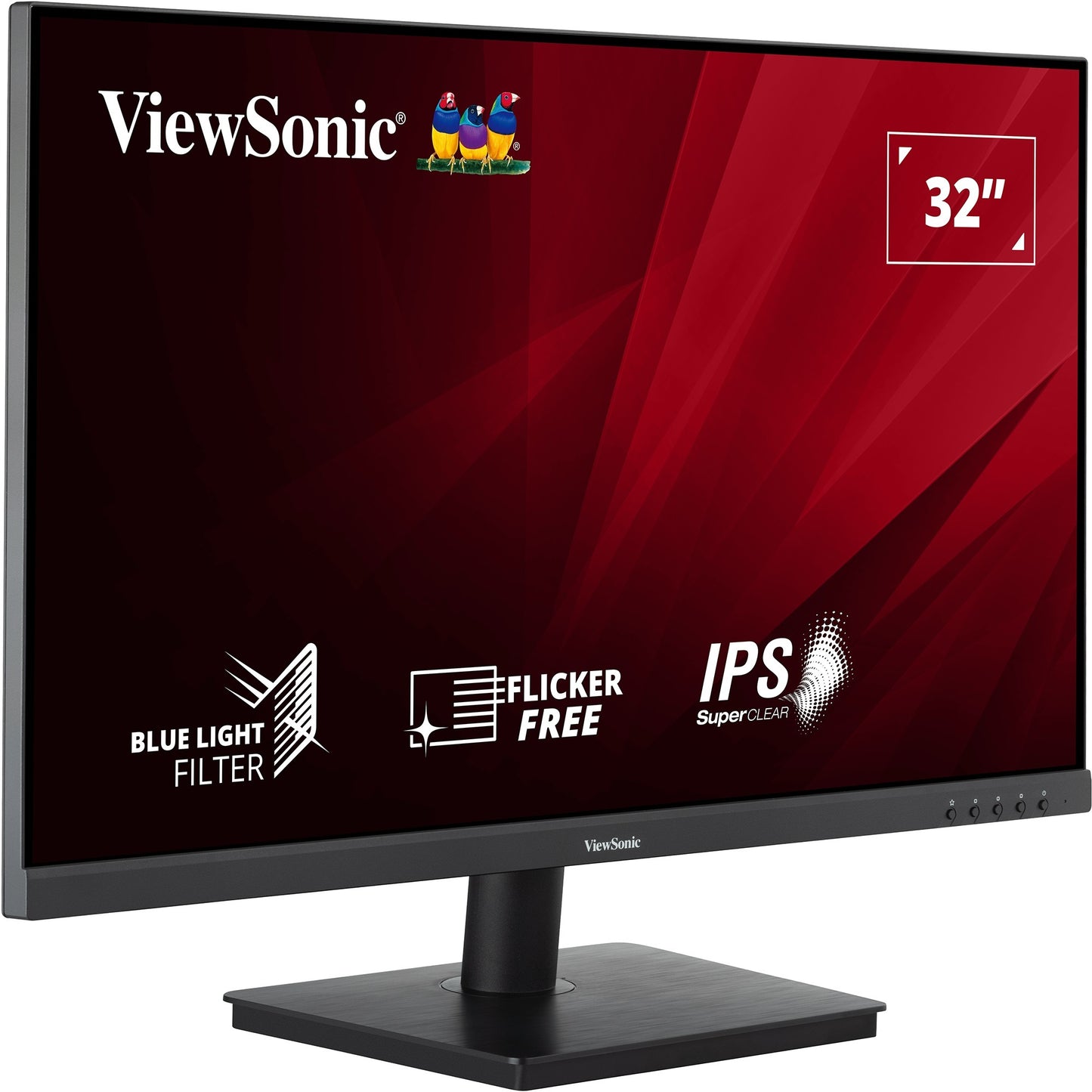 ViewSonic va3209-2k-mhd 31.5 monitor (zwart, 2x hdmi, 1x displayport, sound)
