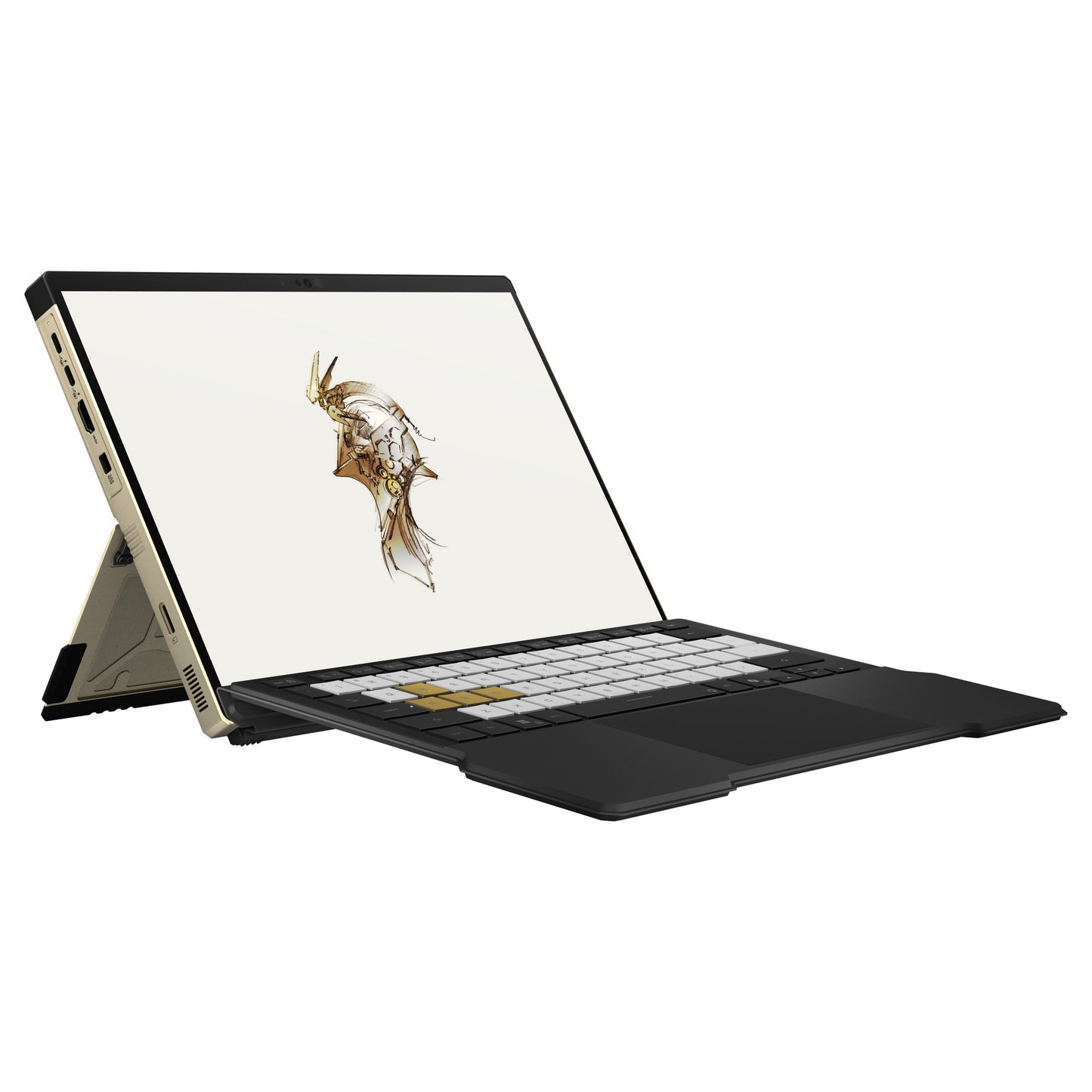 ASUS rog flow z13-kjp gz302eac-ru178w 13.4 2-in-1 gaming laptop (goud zwart | ryzen al max+ 395 | radeon 8060s | 128 gb | 1 tb ssd | touch)