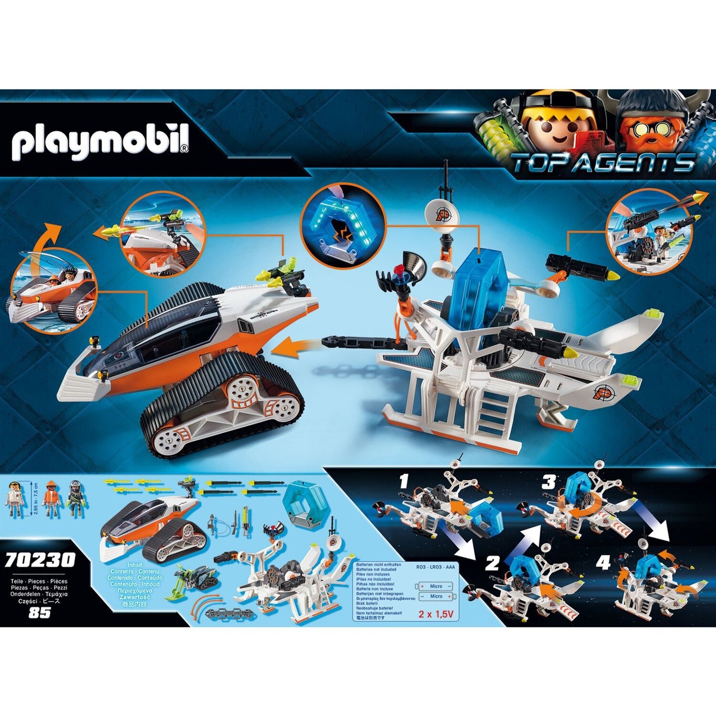 PLAYMOBIL top agents - spy team commandoslee constructiespeelgoed (70230)