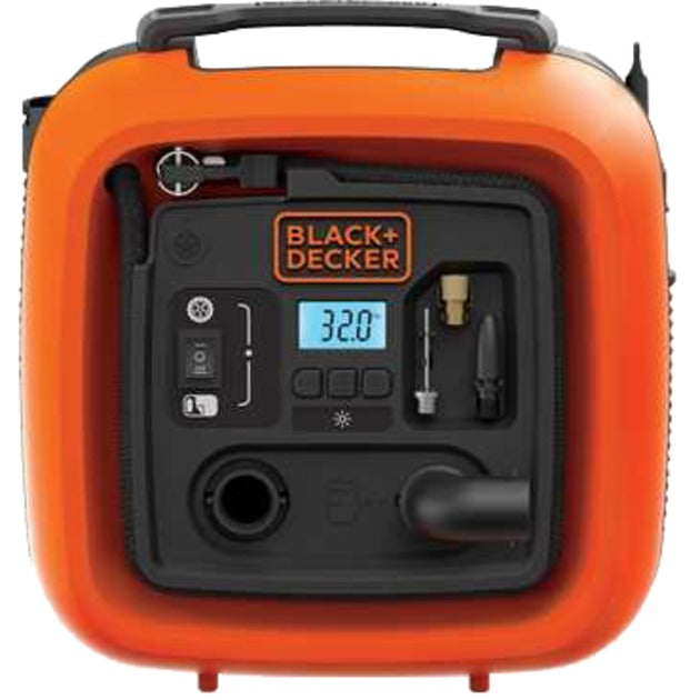 BLACK+DECKER asi400 12v compressor (oranje zwart, 160 psi 11 bar)