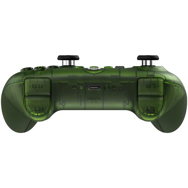 8BitDo ultimate 3-mode controller voor xbox (groen transparant, xbox series x|s, xbox one, pc, bluetooth usb-c 2.4 ghz )