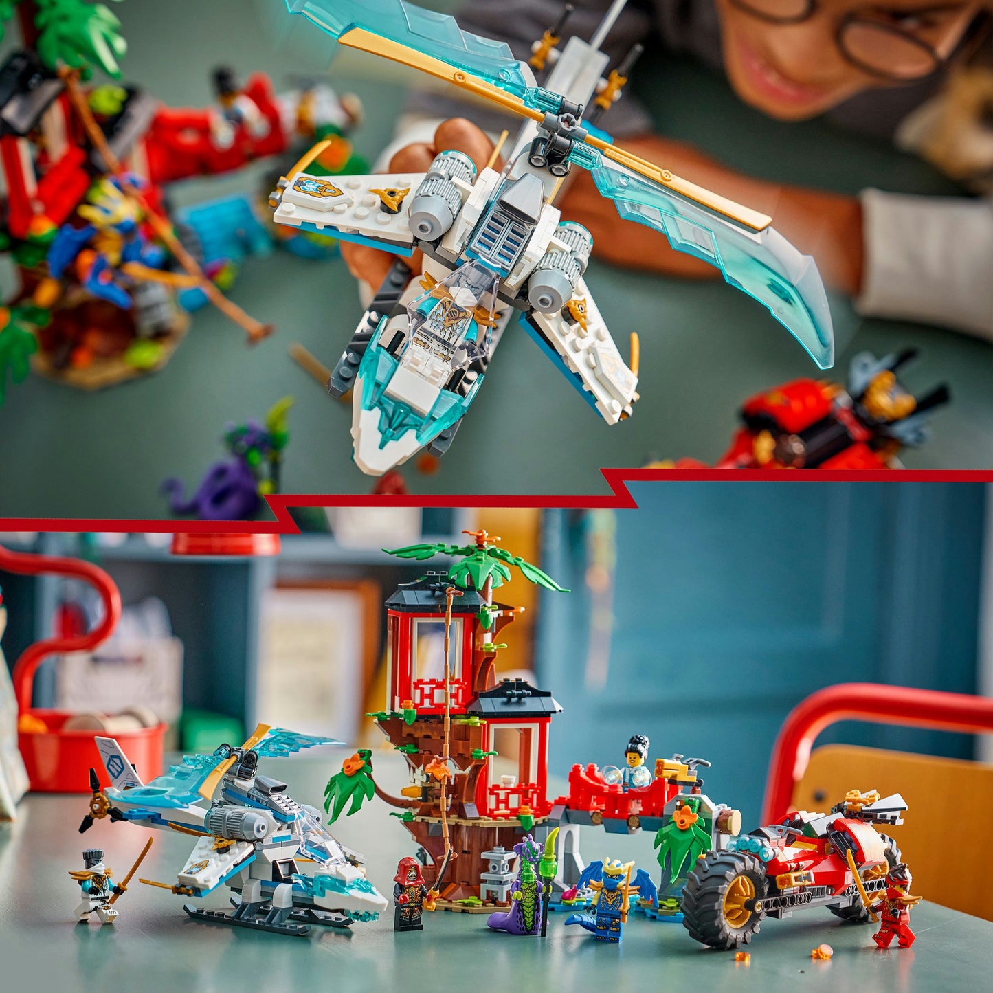 LEGO ninjago - ninjavoertuigen bij de boomhut constructiespeelgoed (71857)