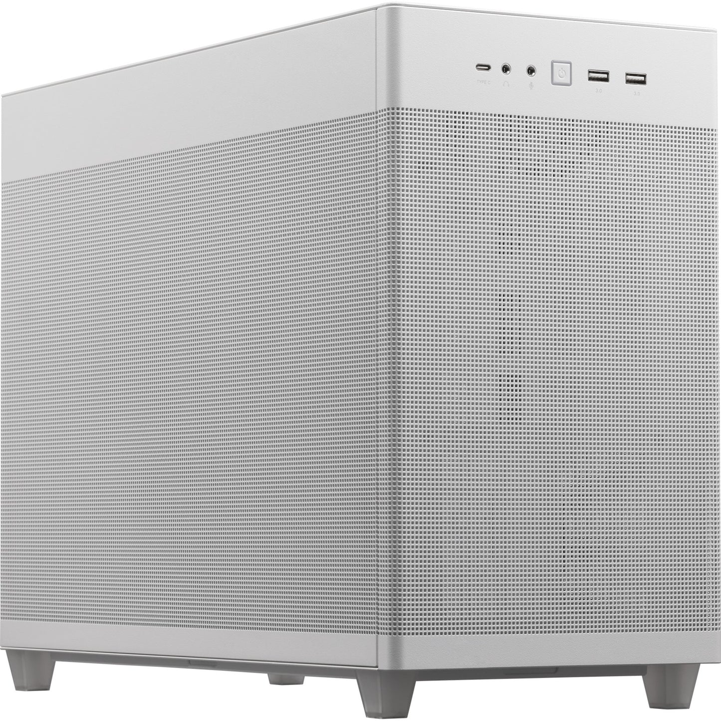 ASUS prime ap201 mini tower behuizing (wit | 2x usb-a | 1x usb-c)