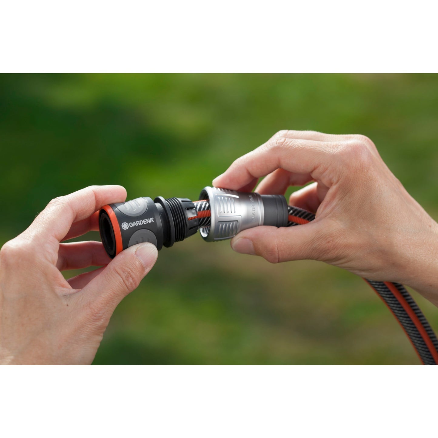 GARDENA premium slangstuk 13 mm (1 2 ) - 15 mm (5 8 ) (grijs zilver, 18255-50)