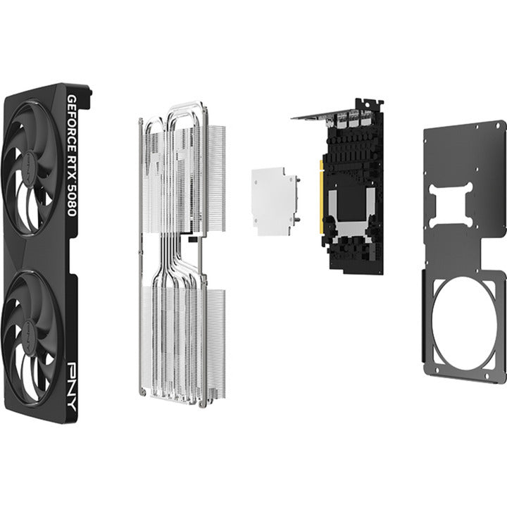 PNY geforce rtx 5080 slim oc grafische kaart (dlss 4, 3x displayport, 1x hdmi 2.1)