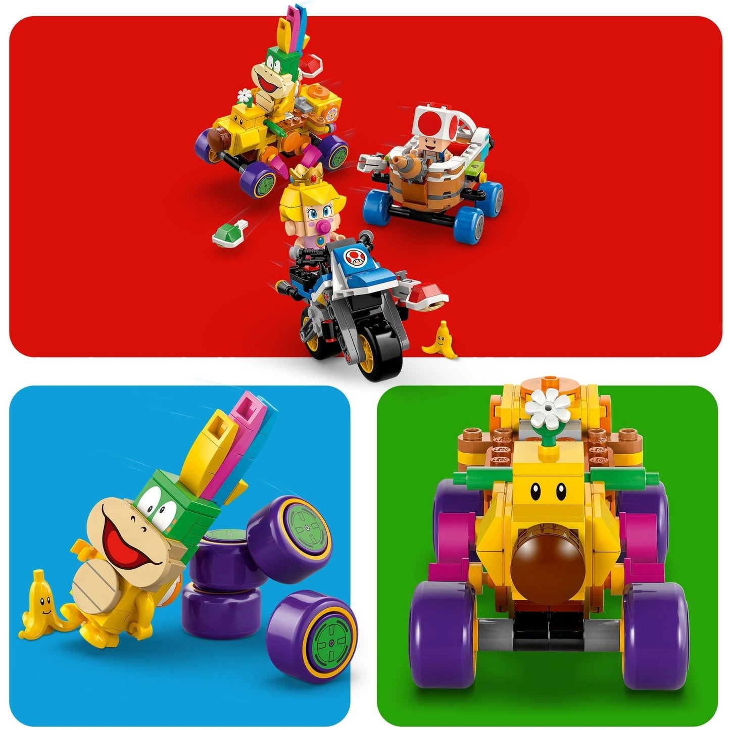 LEGO super mario 72036 mario kart baby peach en grand prix set