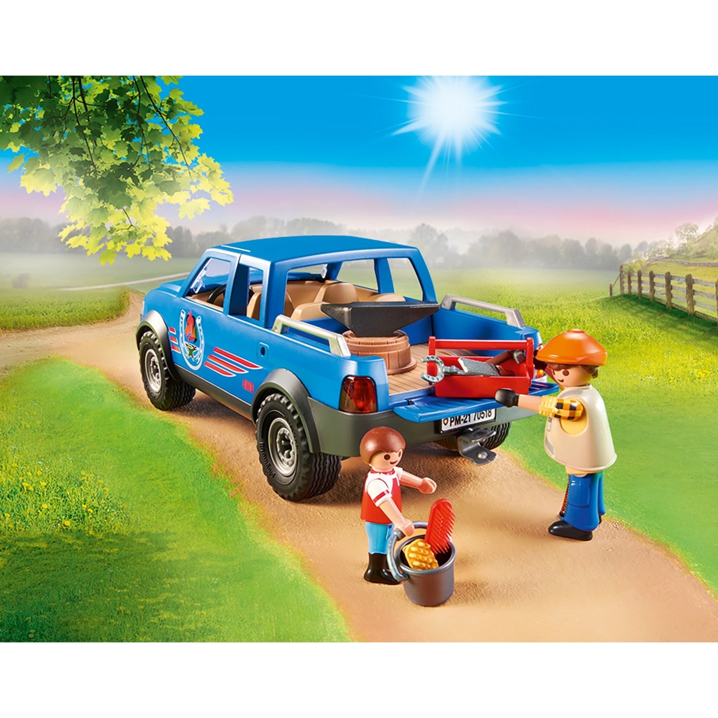 PLAYMOBIL country - mobiele hoefsmid constructiespeelgoed (70518)