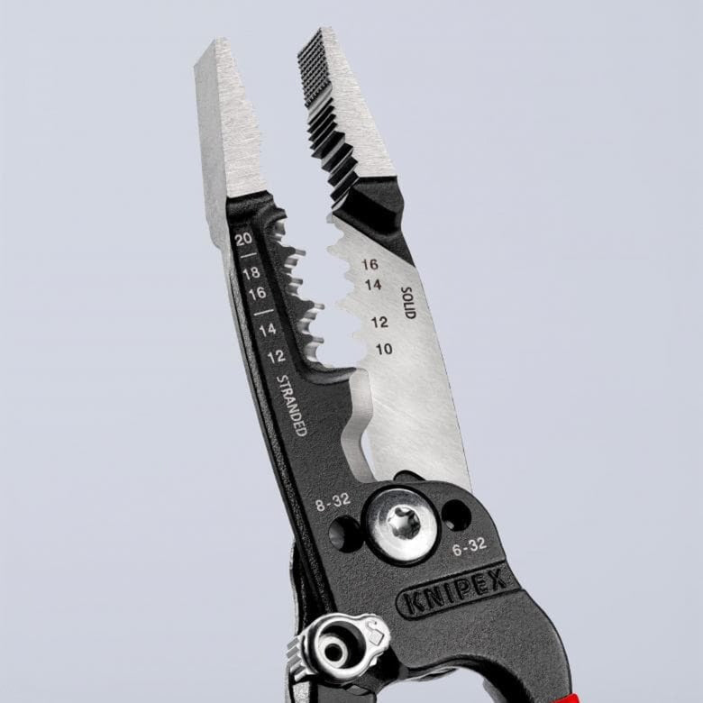KNIPEX wirestripper 13 71 8 striptang (rood, amerikaans model)