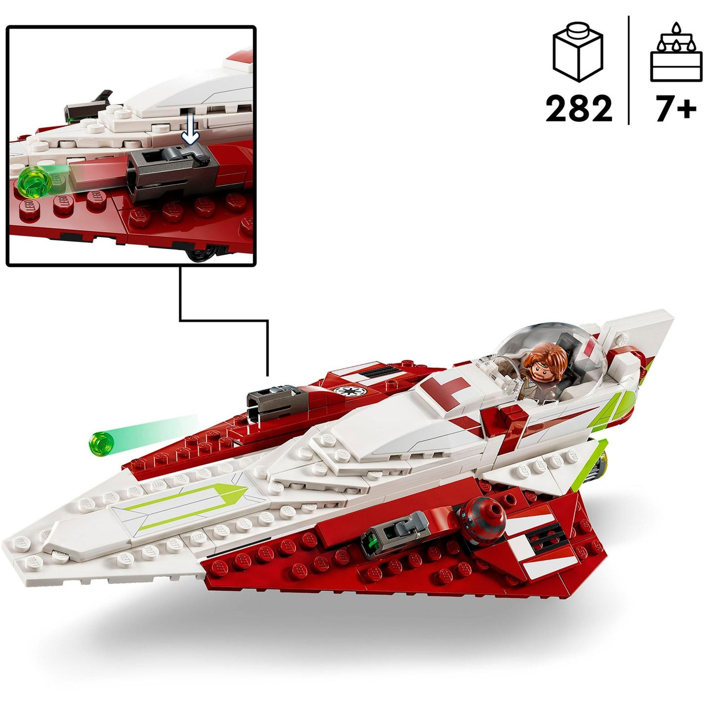 LEGO star wars - de jedi starfighter van obi-wan kenobi constructiespeelgoed (75333)