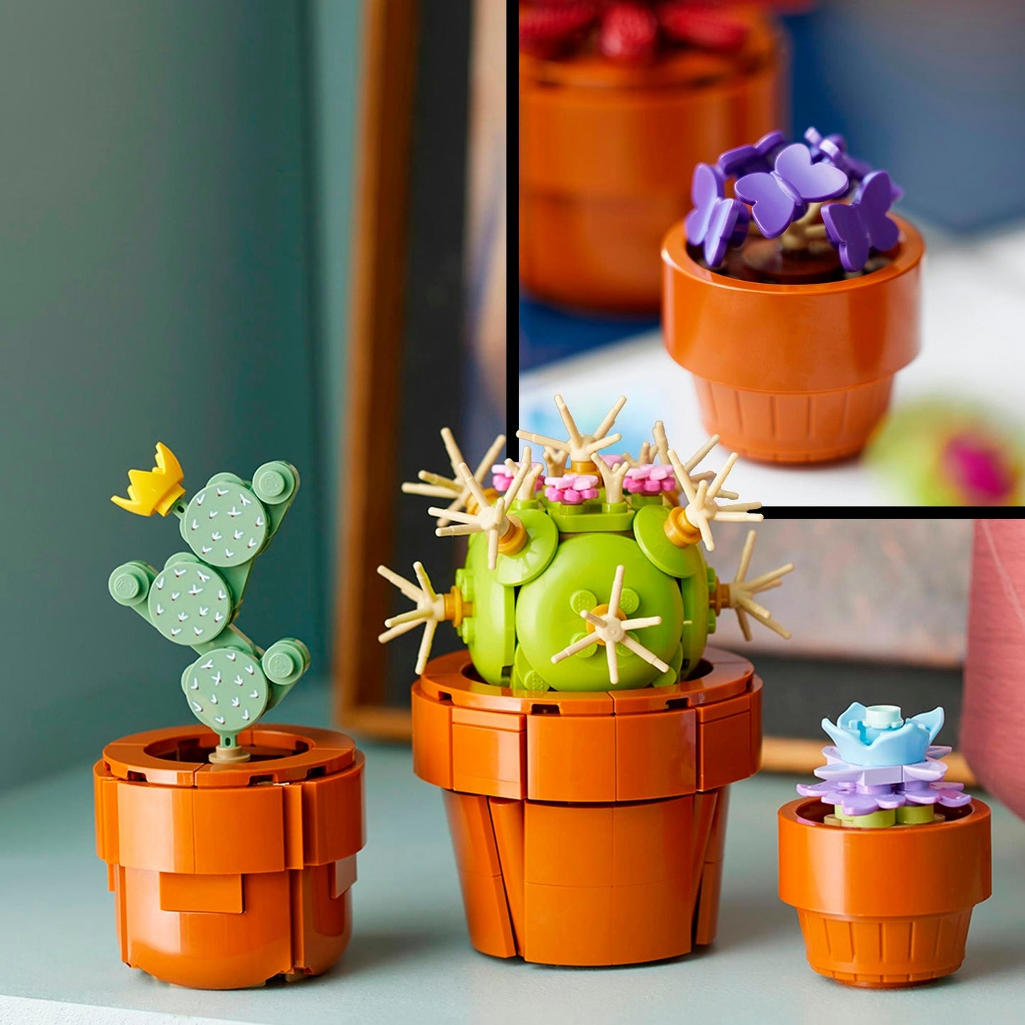 LEGO icons 10329 miniplantjes