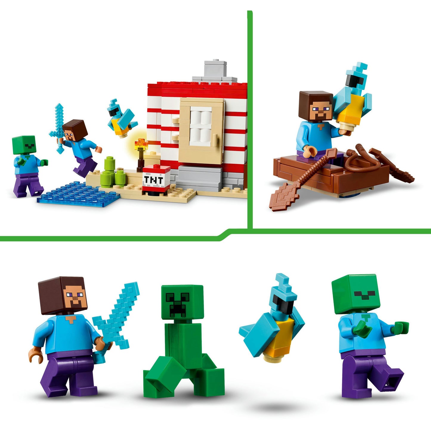 LEGO minecraft 21275 het tnt junglehuis