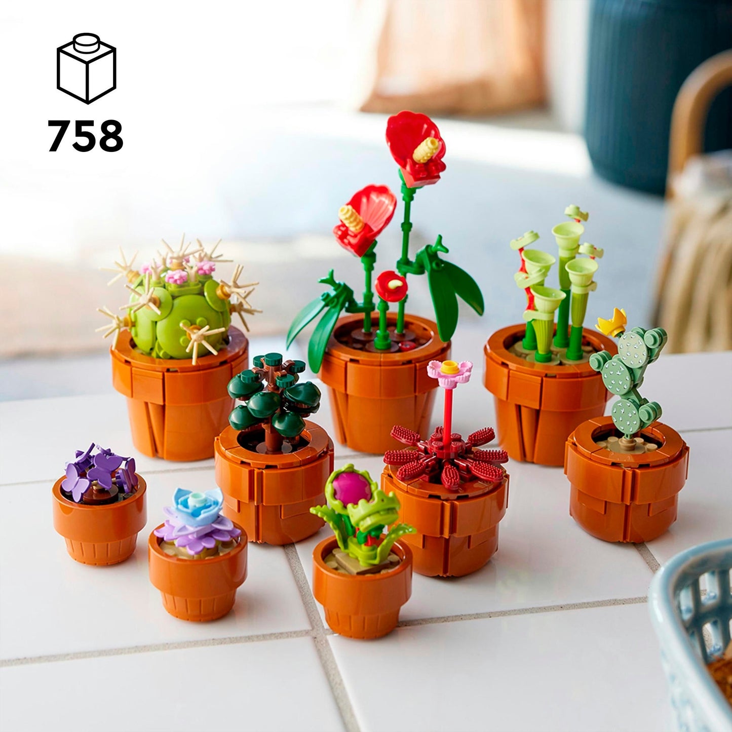 LEGO icons 10329 miniplantjes
