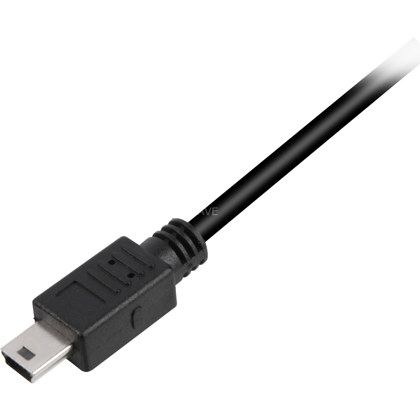 Sharkoon usb-a 2.0 > mini usb-b kabel (zwart, 1 meter, dubbele afscherming)