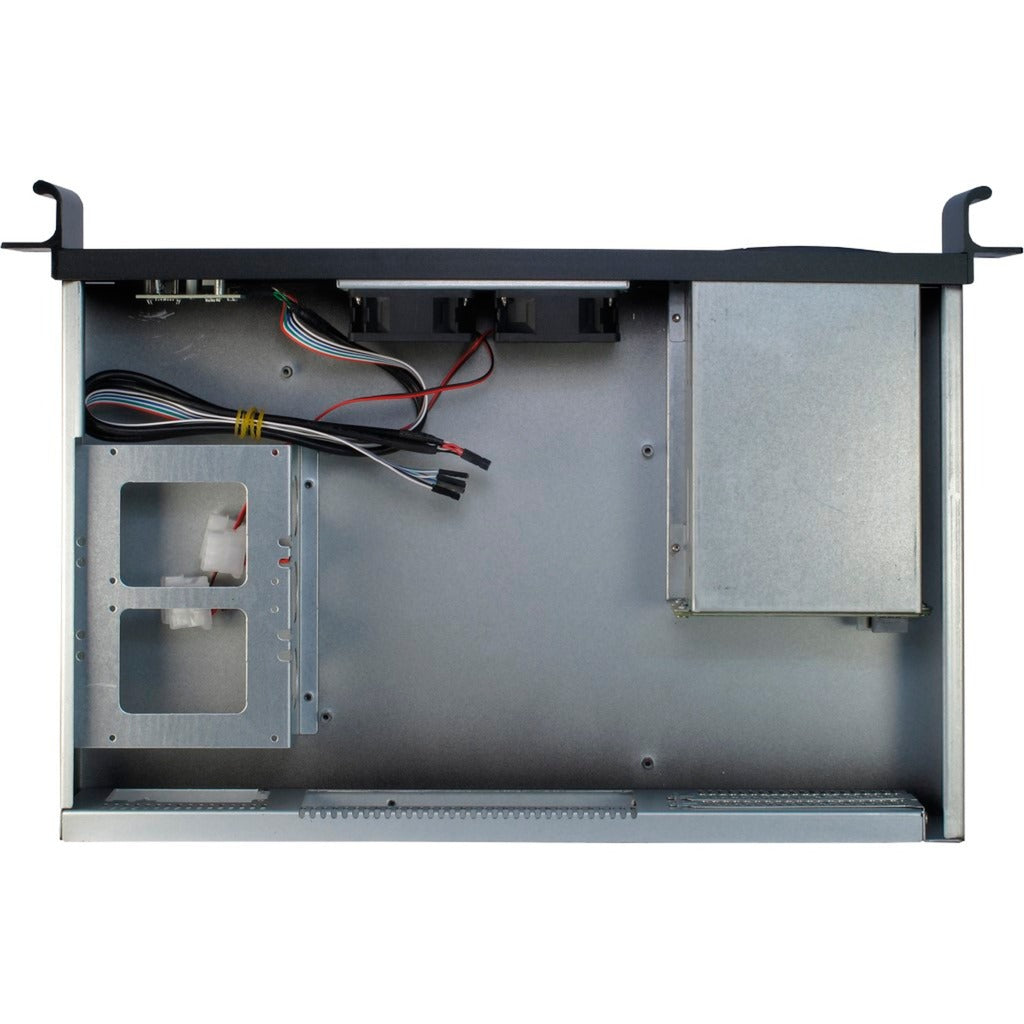 Inter-Tech 1.5u-1528l rack behuizing (zwart | 2x usb-a)