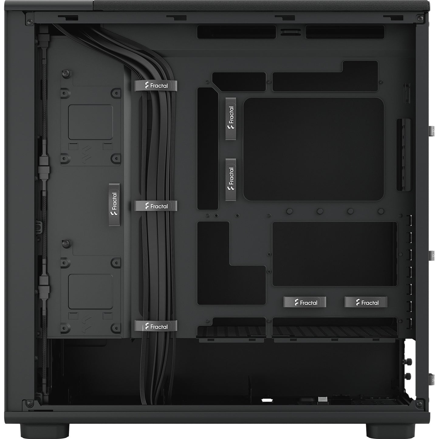 Fractal Design epoch xl solid midi tower behuizing (zwart | 2x usb-a | 1x usb-c)