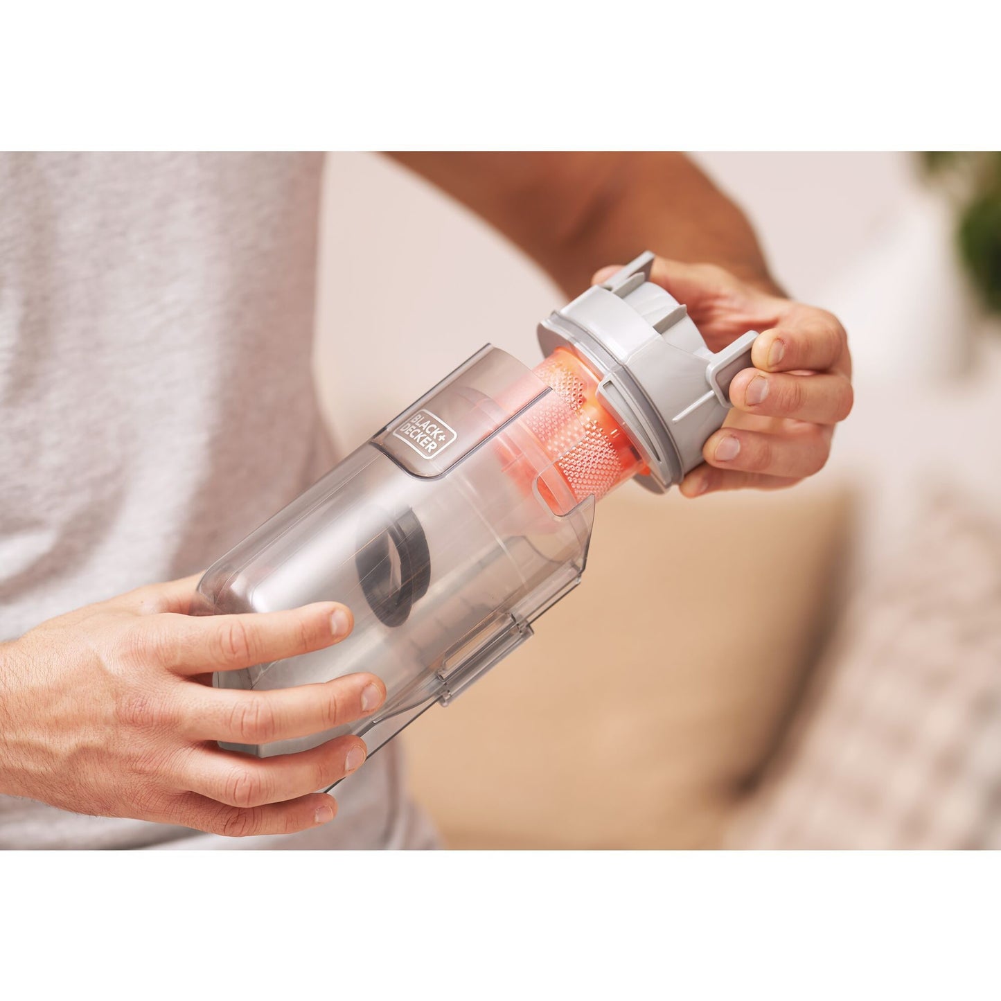 BLACK+DECKER bhfea18d1-qw 18v 2.0ah 2-in-1 steelstofzuiger met verwijderbare accu (18v 2.0ah accu en oplader inbegrepen)