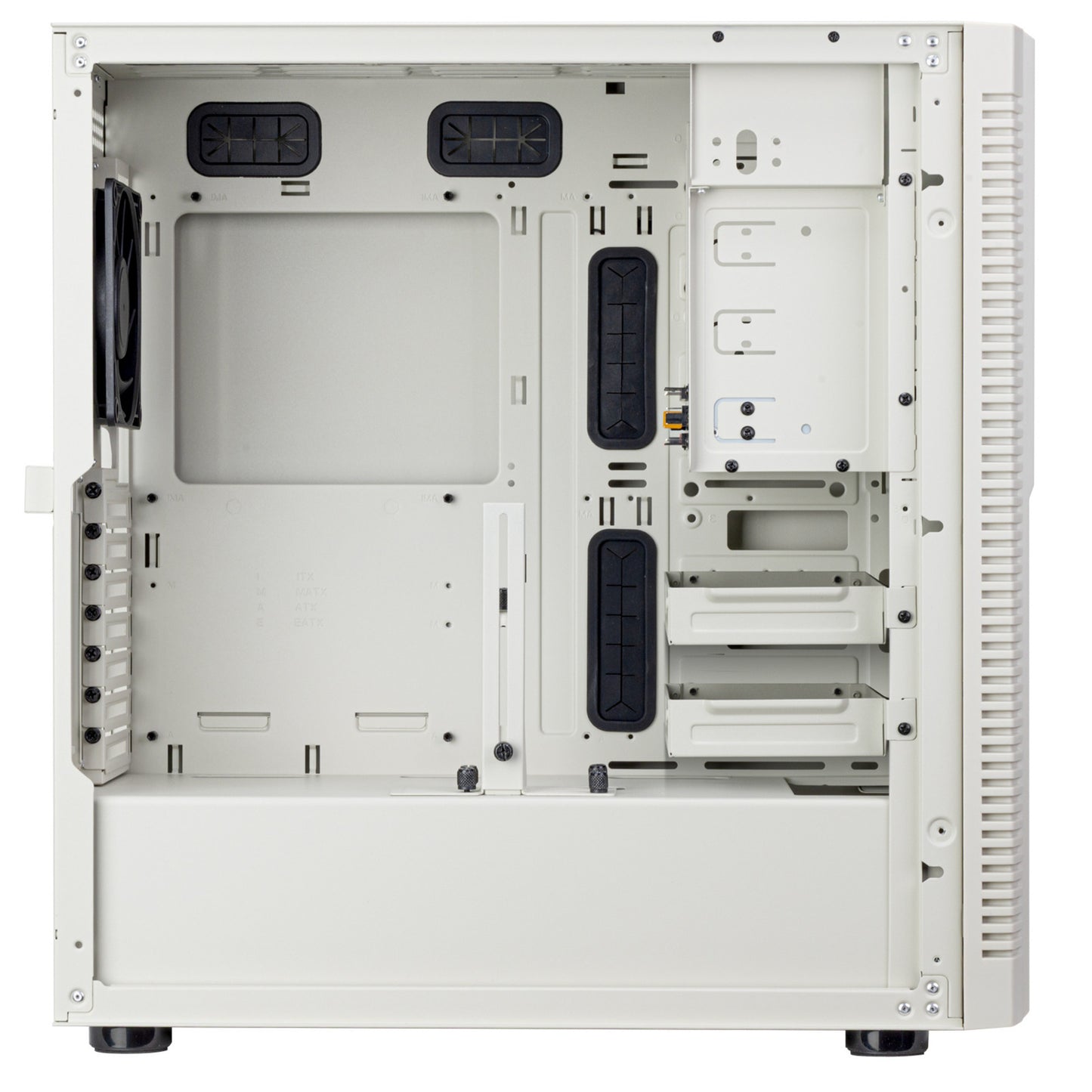 SilverStone flp02 midi tower behuizing (wit | 2x usb-a | 1x usb-c)