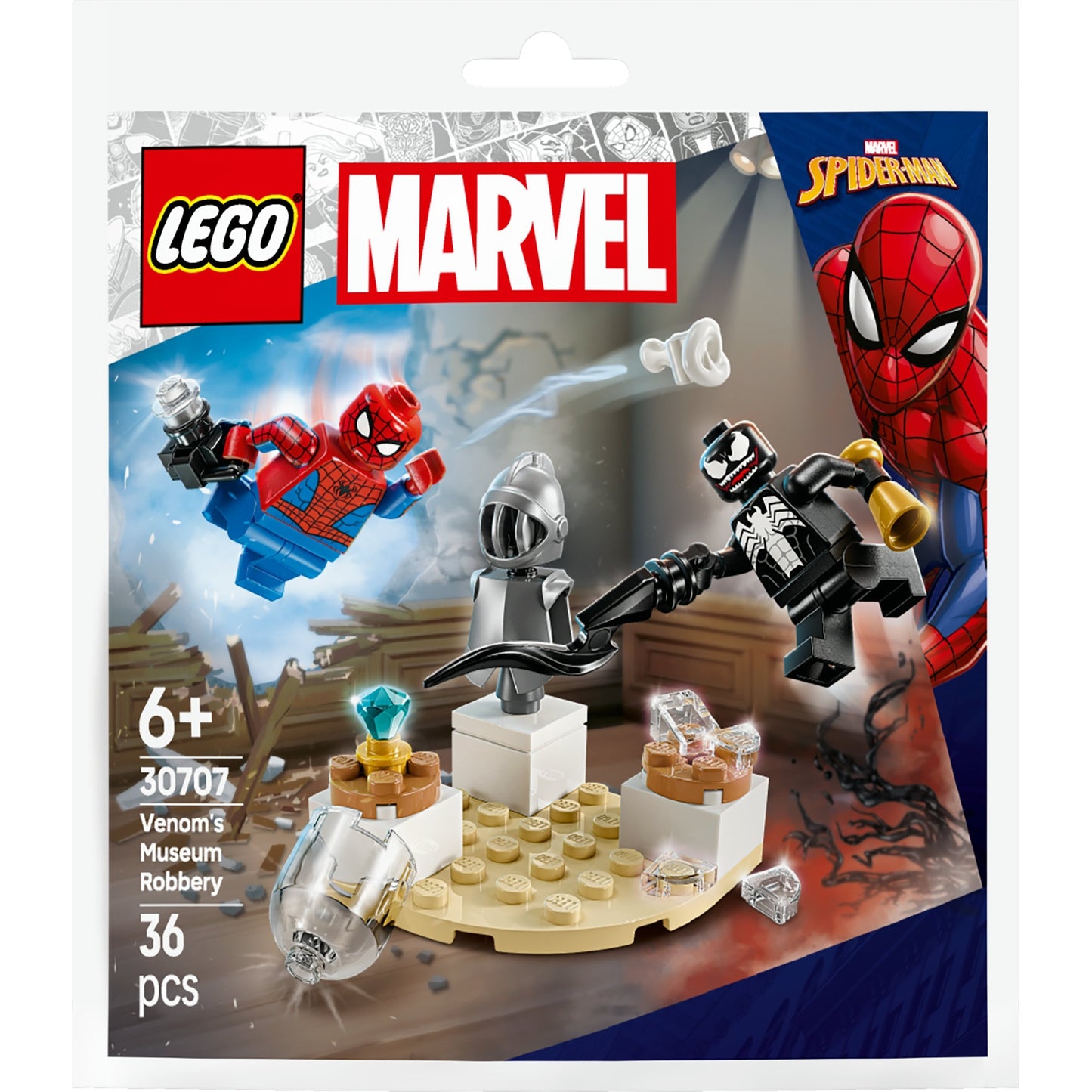 LEGO marvel - venoms museuminbraak constructiespeelgoed (30707)