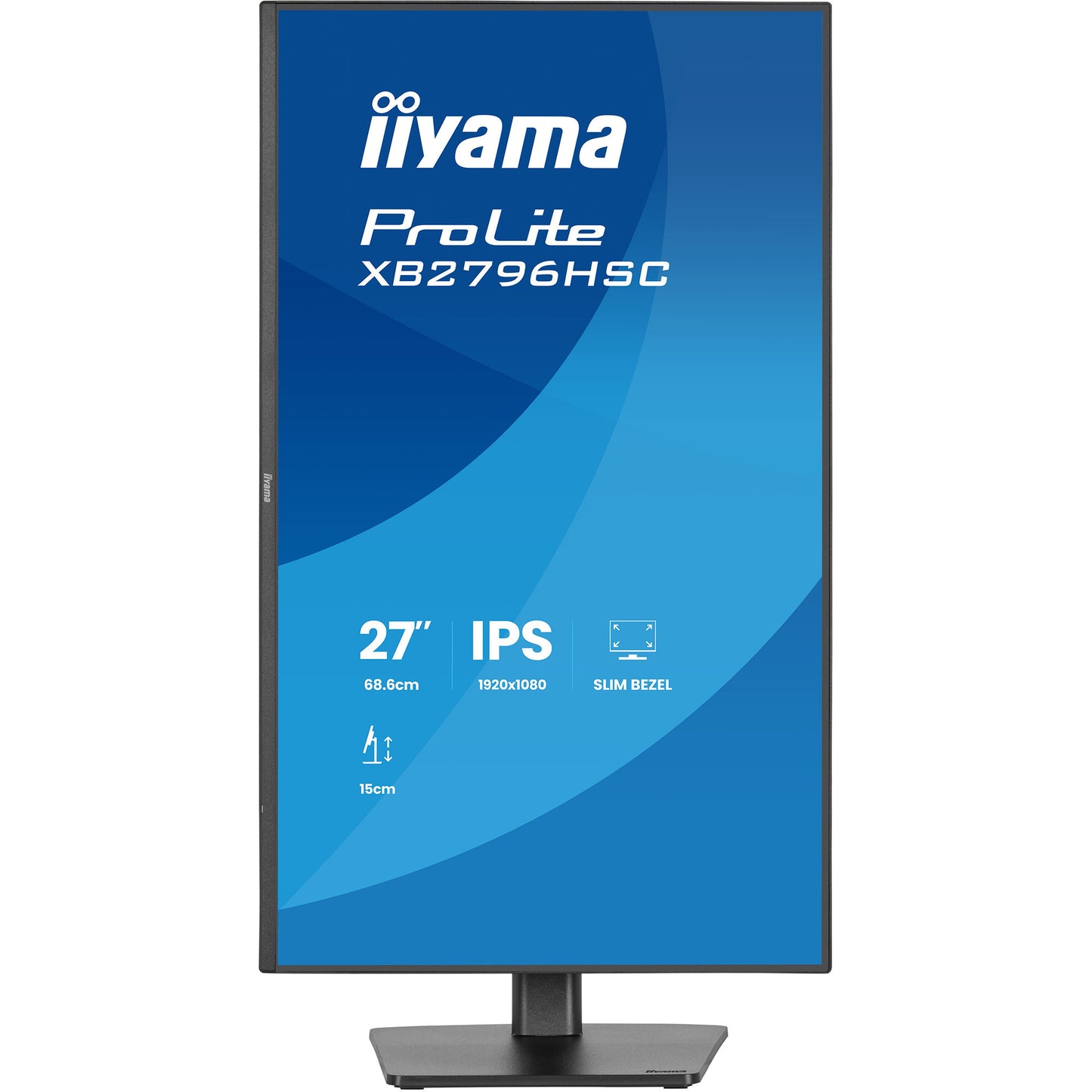 Iiyama prolite xb2796hsc-b1 27 monitor (zwart (mat), 144 hz, hdmi, usb-c, audio)