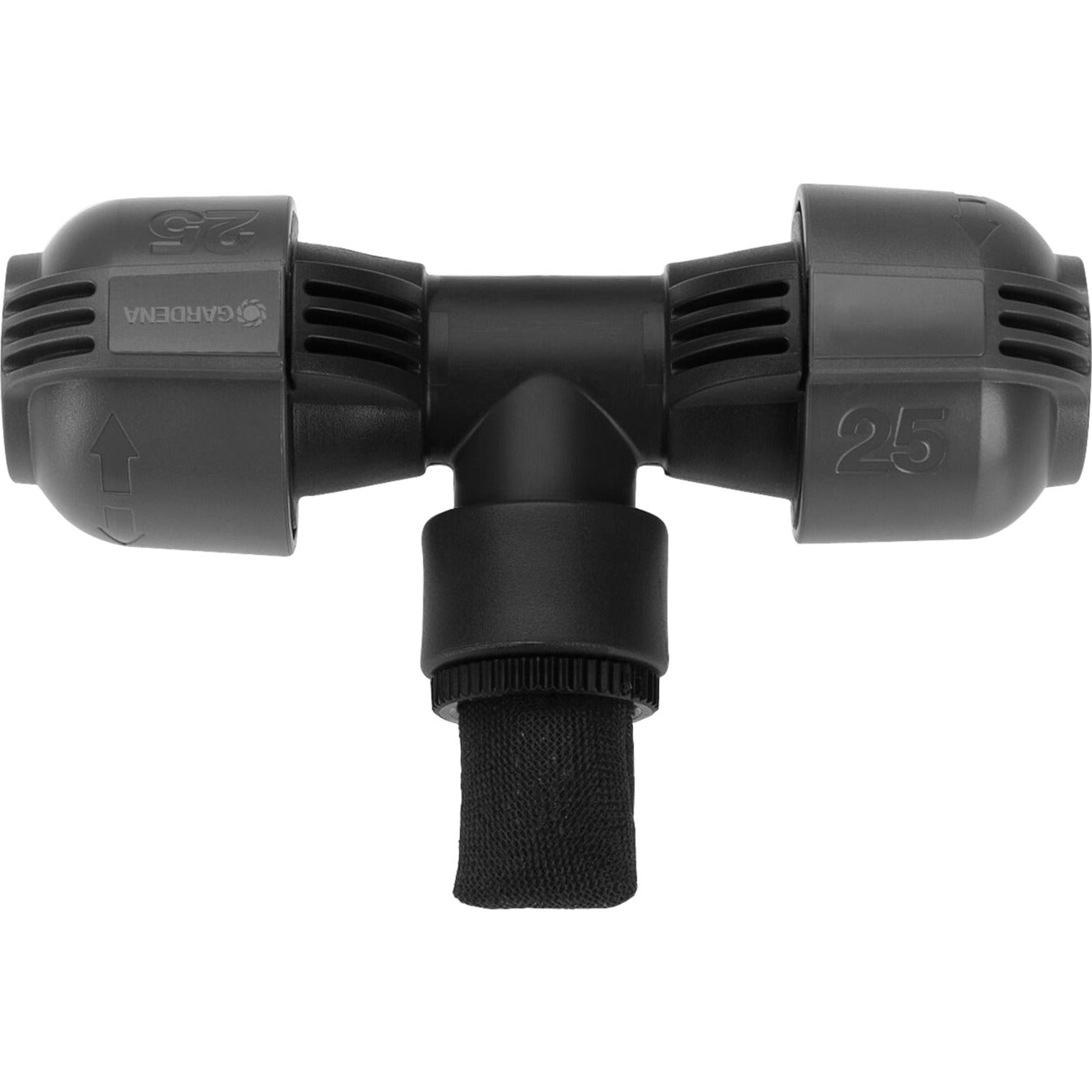 GARDENA t-stuk 25 mm x 3 4 binnendraad verbinding (zwart grijs, 2790-20)