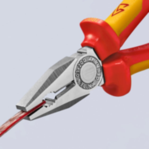 KNIPEX kombi-tang 03 06 200 vde combinatietang (rood geel, 200mm)