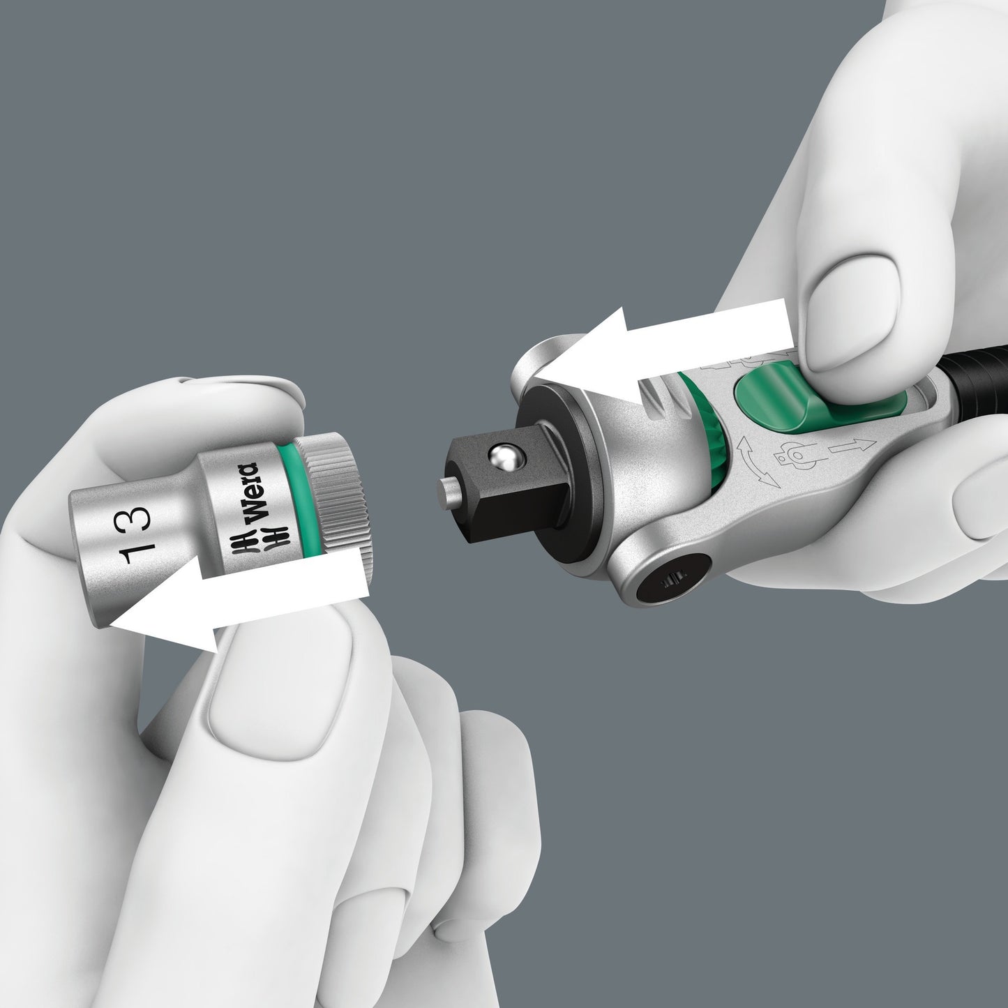 Wera 8100 sa 2 zyklop speed ratelset 1 4 gereedschapsset (zwart groen, 42-delig)