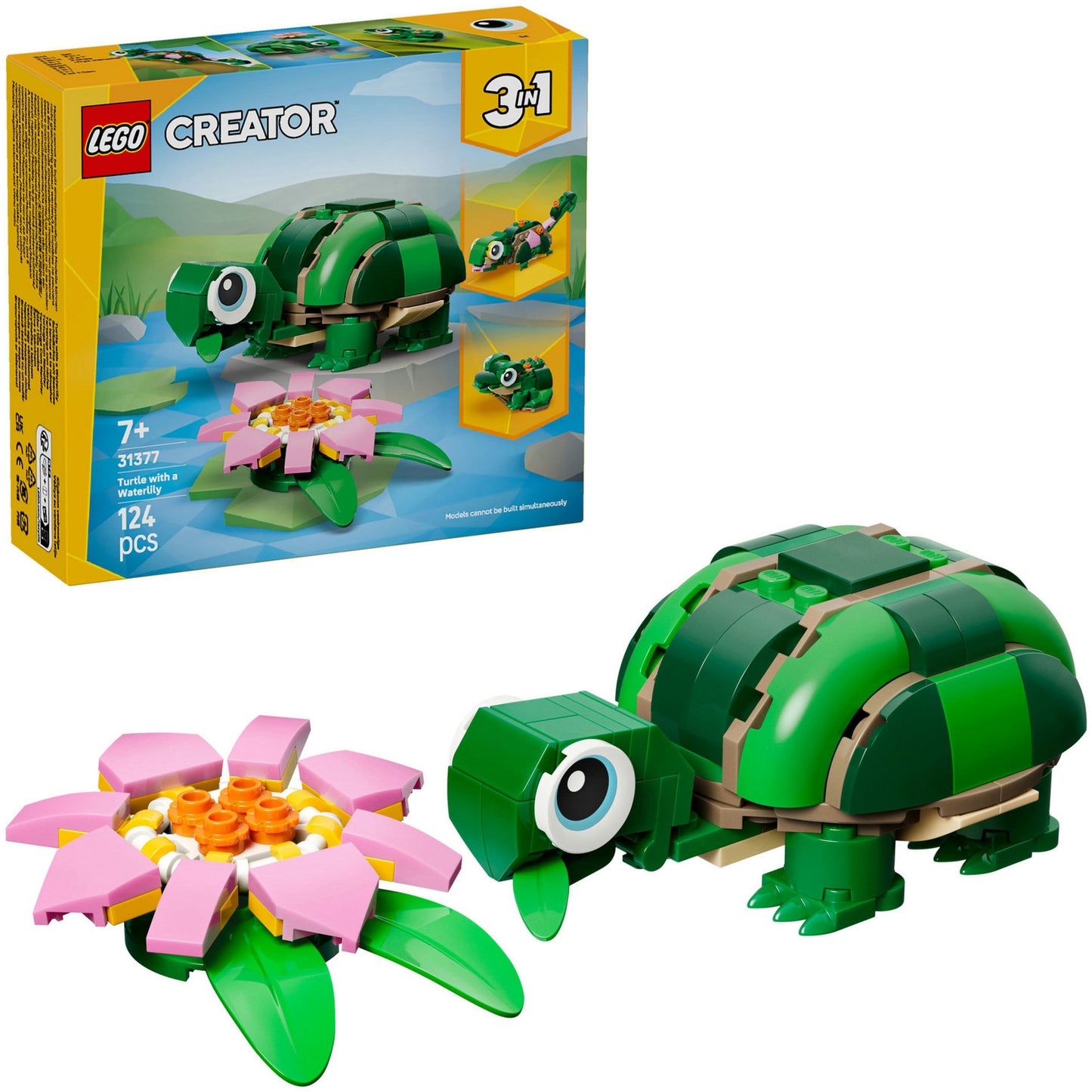 LEGO creator 31377 schildpad met waterlelie