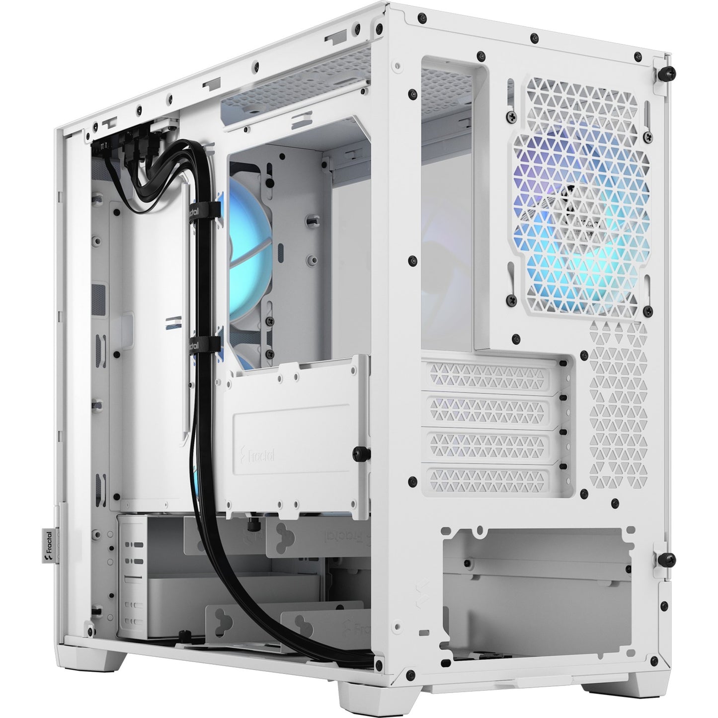 Fractal Design pop mini air rgb midi tower behuizing (wit | 2x usb-a | rgb | window)