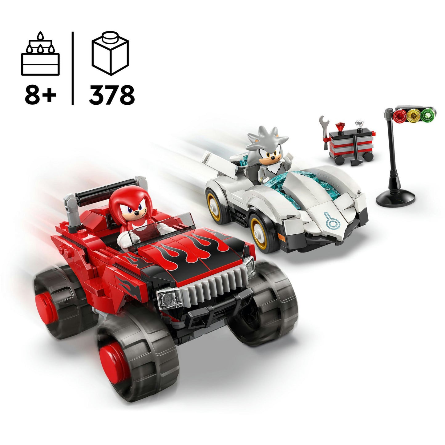 LEGO sonic the hedgehog 77118 silvers auto vs. knuckles' monstertruck